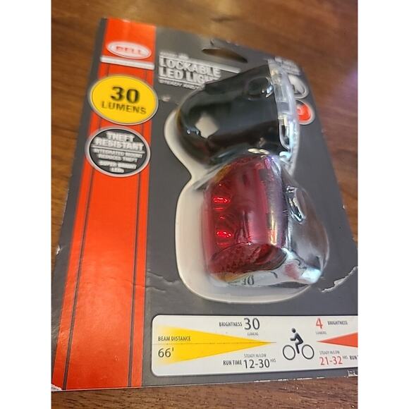 Bell Radian 450 Bicycle Locking Led Light Set Bike Bicycle Headlight Tail Light - Picture 2 of 5